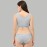 Maternity and Nursing Sleep Bra and Low Waist Panty - Grey
