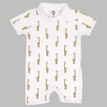 Short Romper with Collar